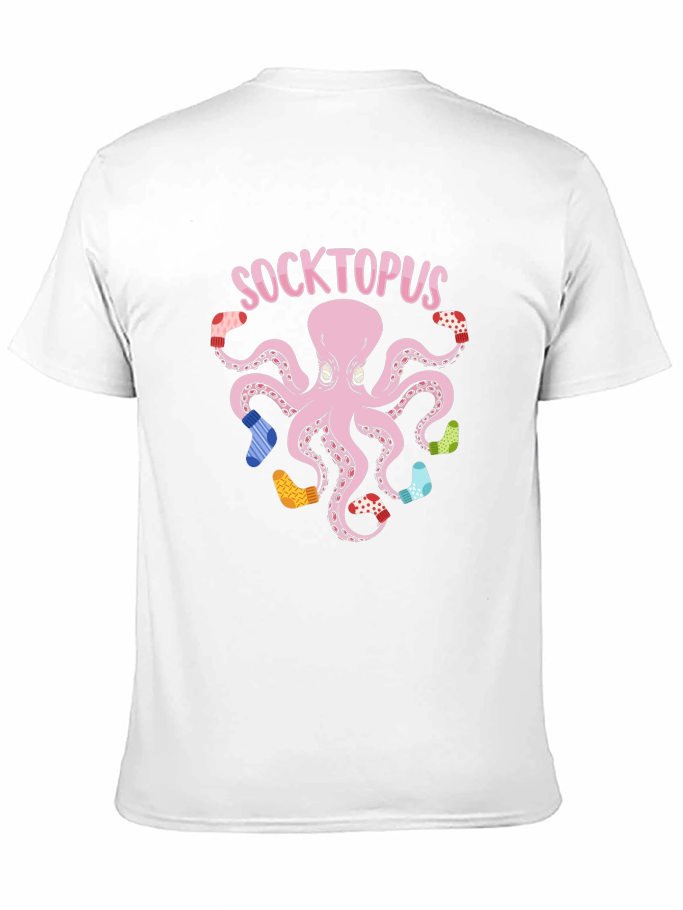Socktopus Graphic Tee - Quirky Octopus with Socks T-Shirt