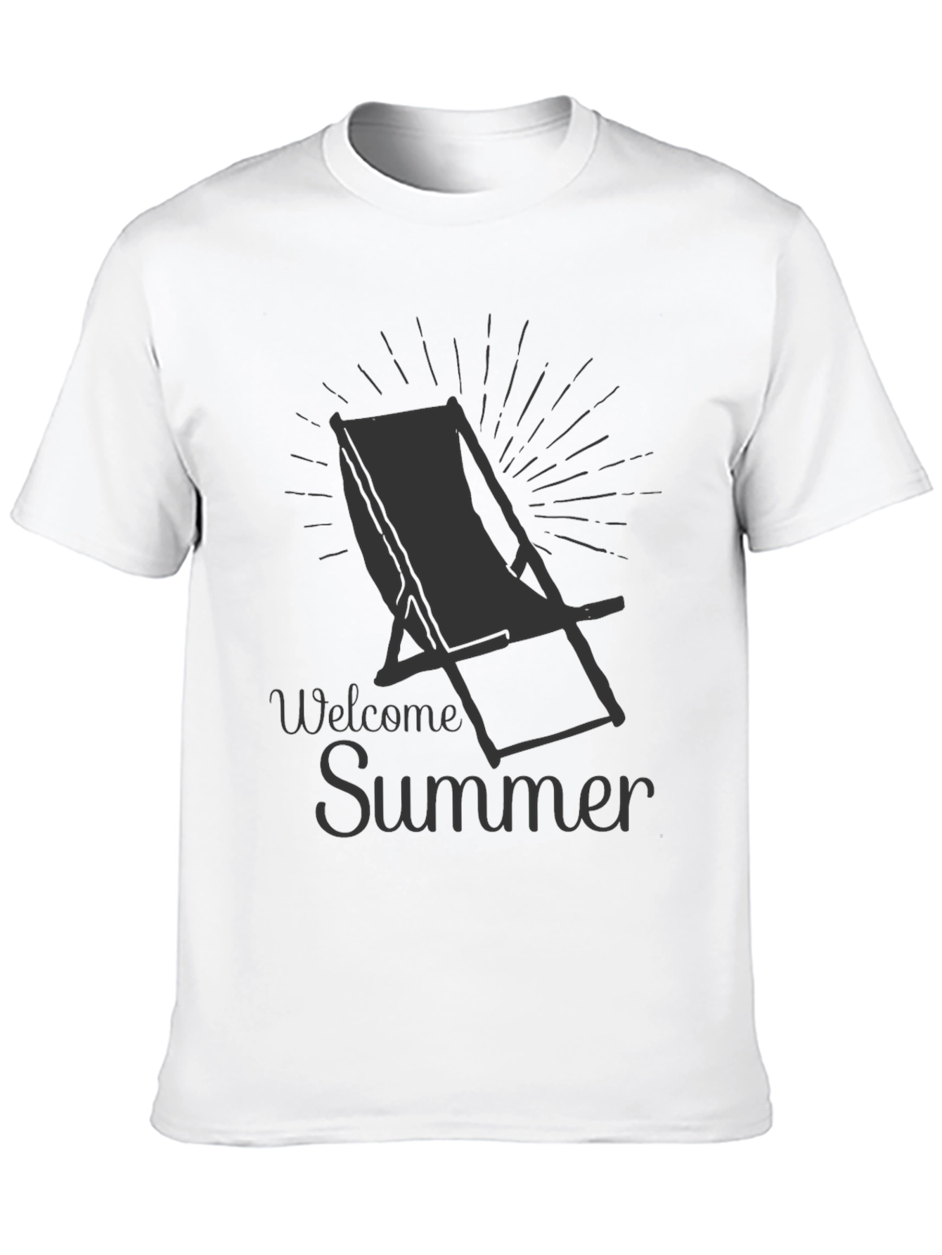 Welcome Summer T-Shirt - Beach Chair Graphic