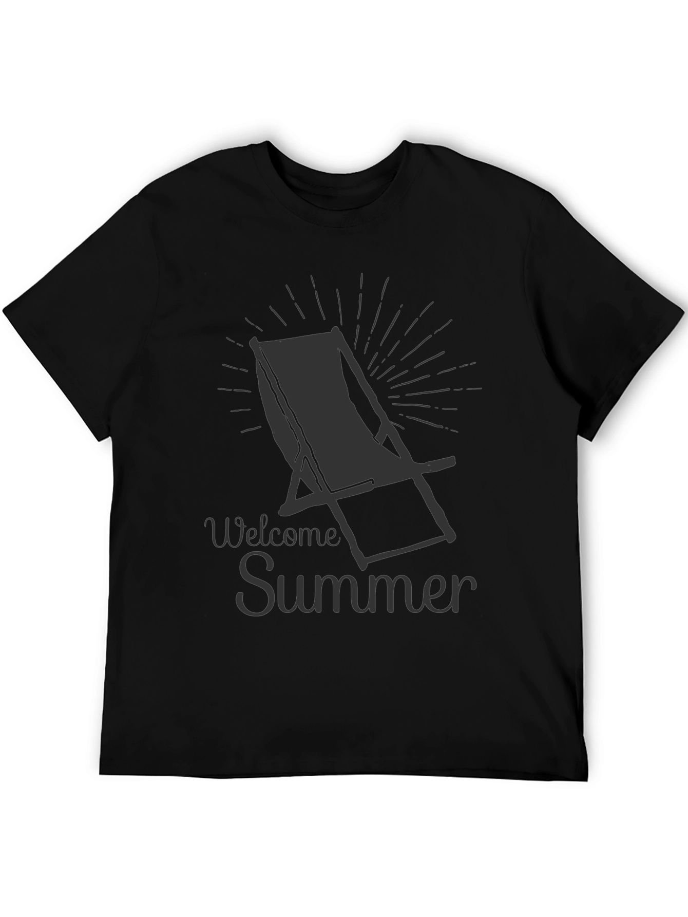 Welcome Summer T-Shirt - Beach Chair Graphic