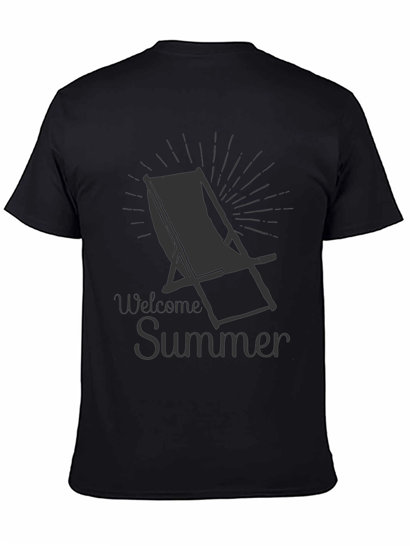 Welcome Summer T-Shirt - Beach Chair Graphic