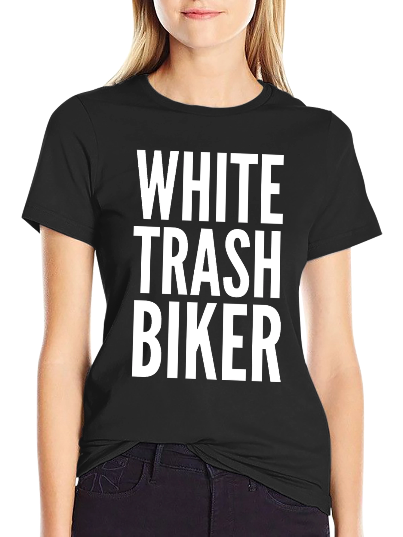 White Trash Biker Graphic T-Shirt