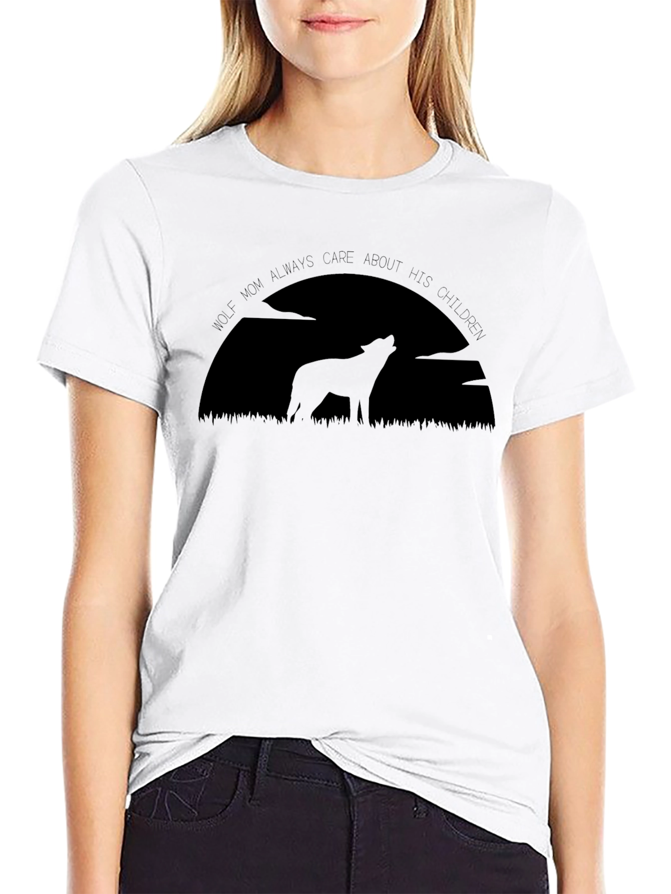 Wolf Mom Graphic Tee - Always Care