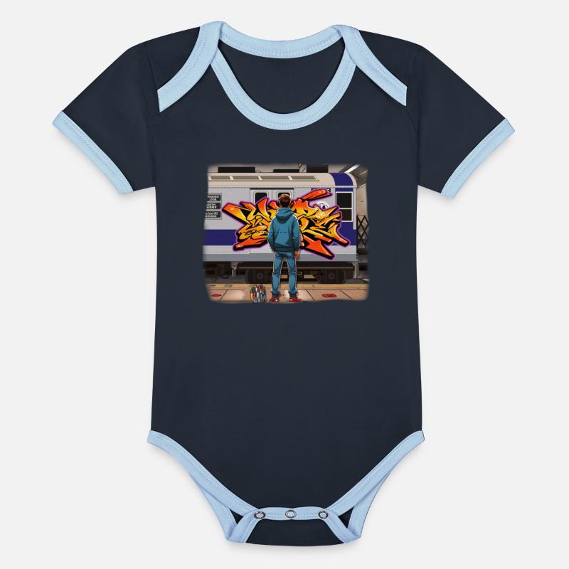 AI Teen in Underground Subway Layup - Faded Border