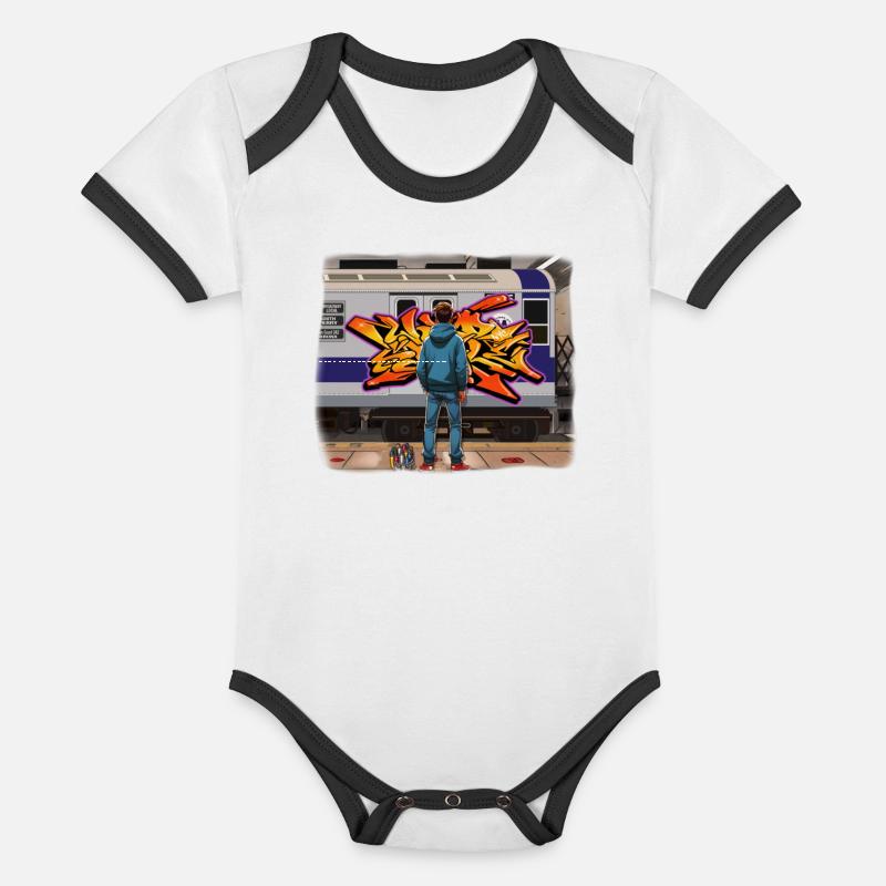 AI Teen in Underground Subway Layup - Faded Border