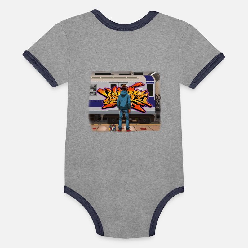 AI Teen in Underground Subway Layup - Faded Border