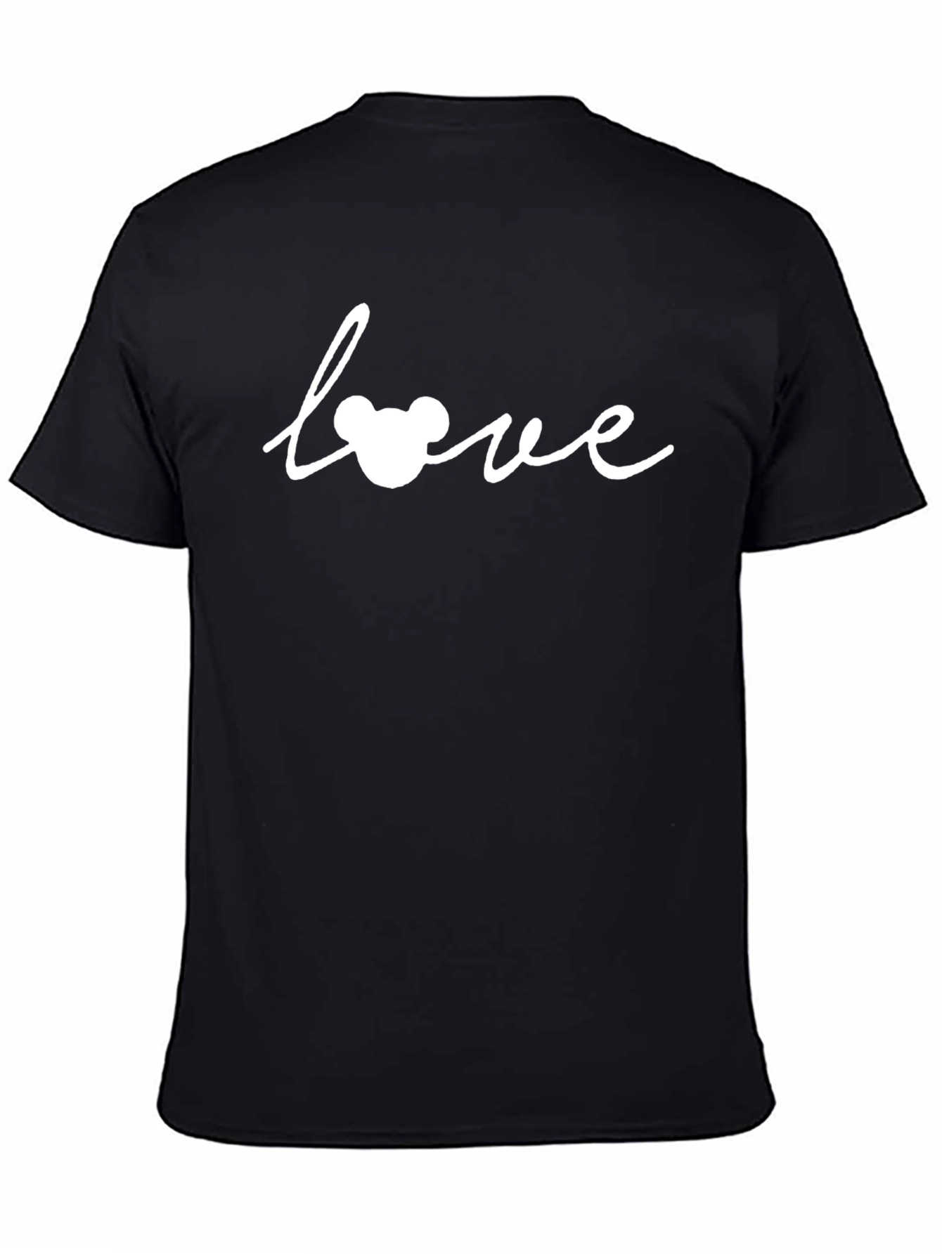 Mickey Mouse Love Graphic Tee - Black