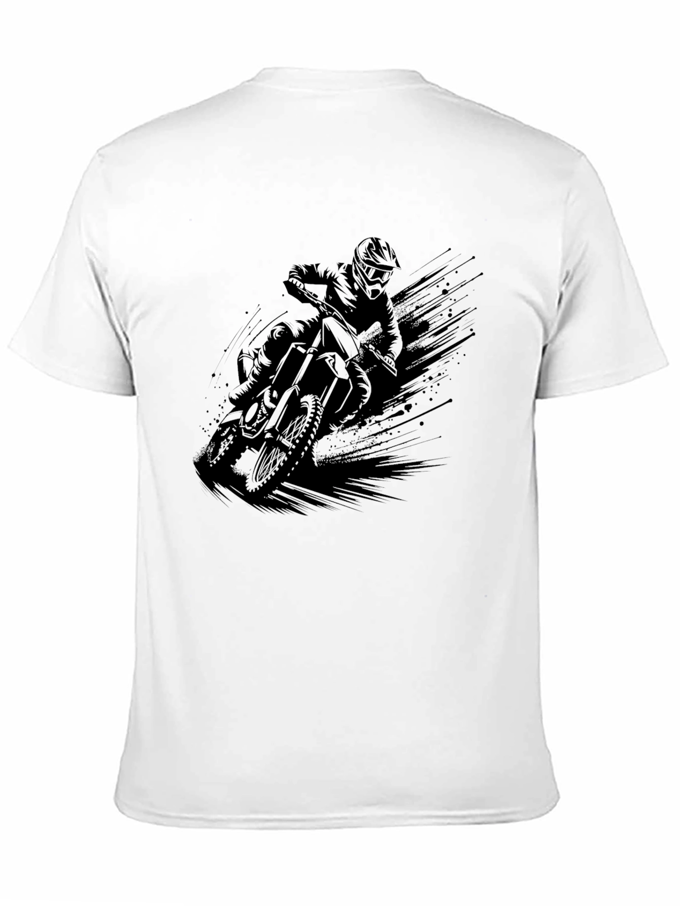 Black Motorcycle Graphic T-Shirt - Ride in Style