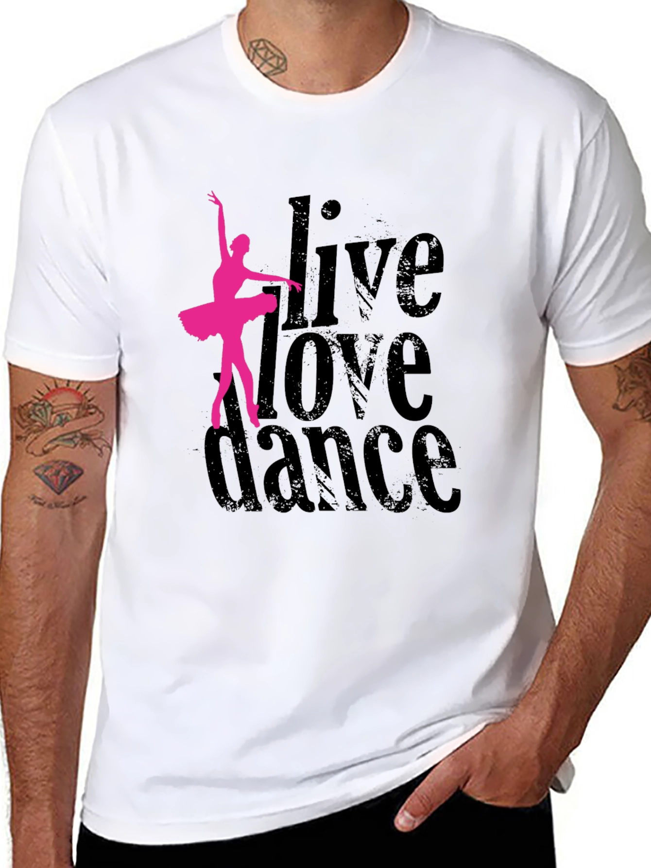 Live Love Dance T-Shirt - Ballet Dancer Graphic Tee