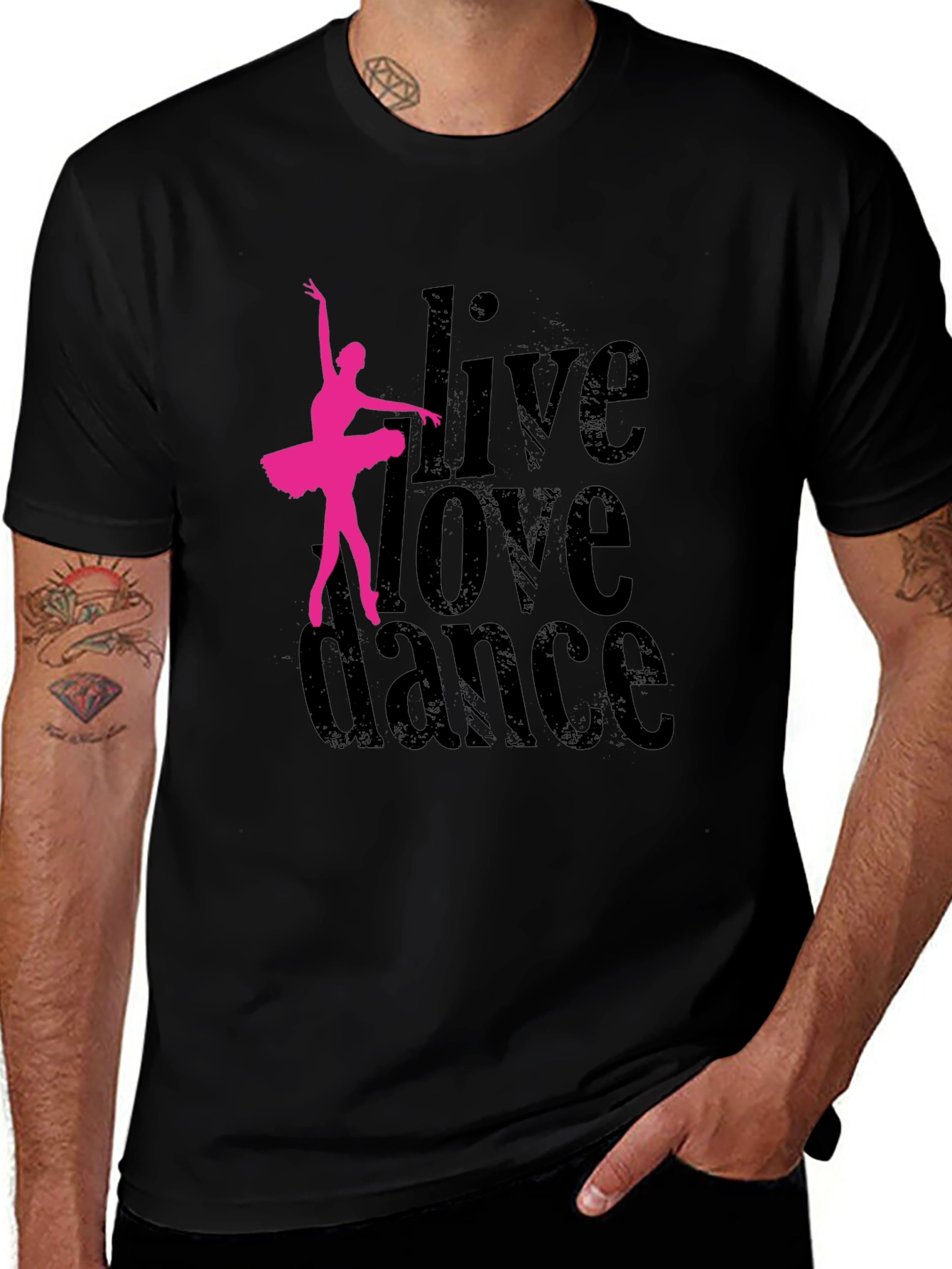 Live Love Dance T-Shirt - Ballet Dancer Graphic Tee