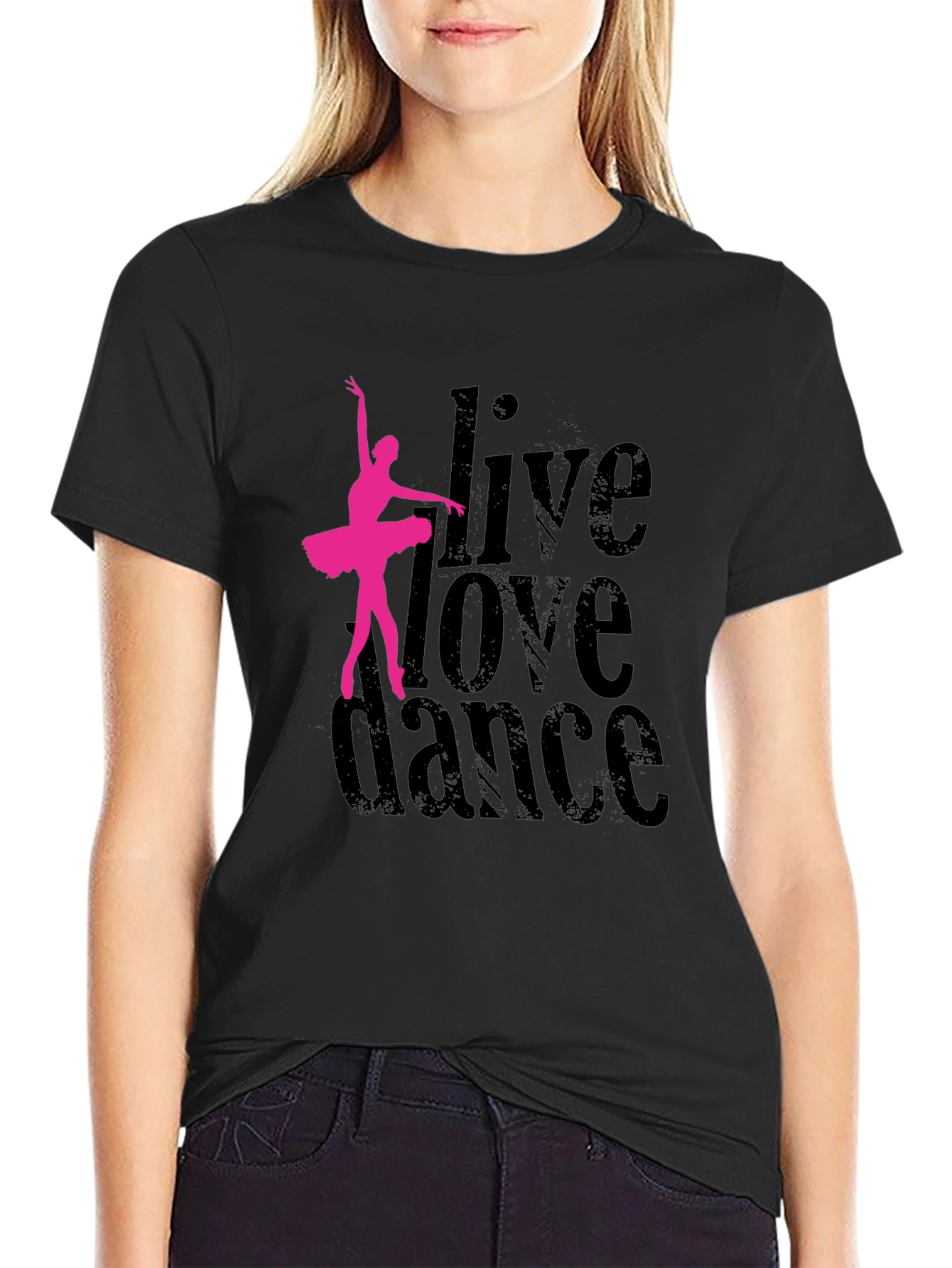 Live Love Dance T-Shirt - Ballet Dancer Graphic Tee
