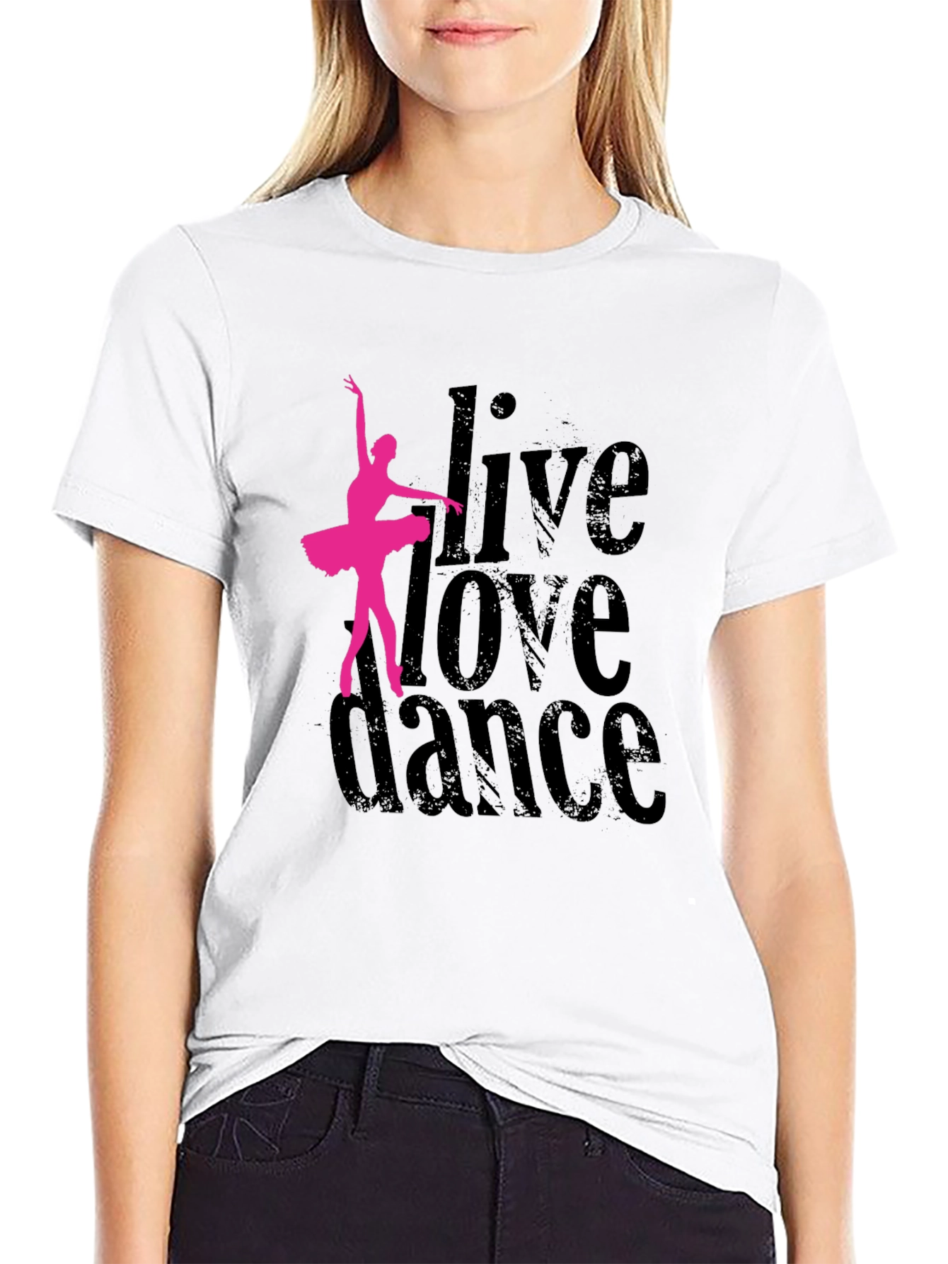 Live Love Dance T-Shirt - Ballet Dancer Graphic Tee