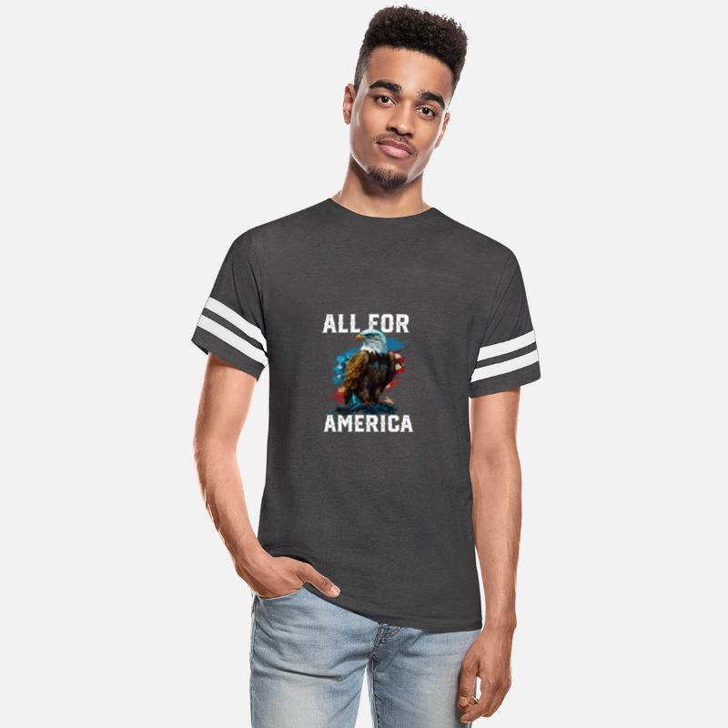 All for America American Bald Eagle USA Flag