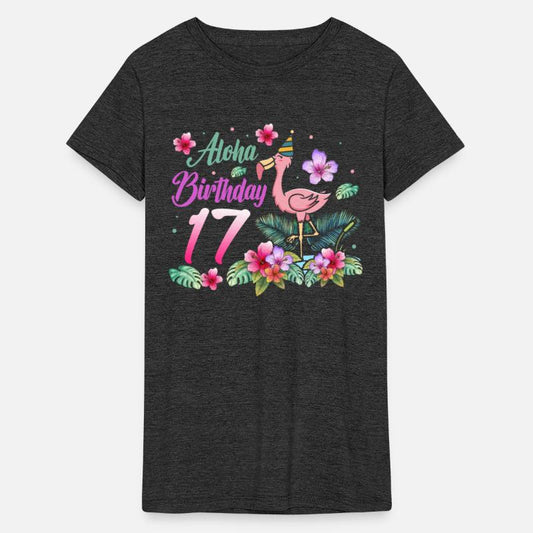 Aloha Birthday 17 Flamingo Bird 17th Birthday