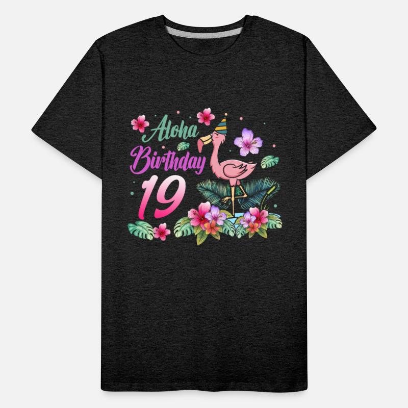 Aloha Birthday 19 Flamingo Bird 19th Birthday