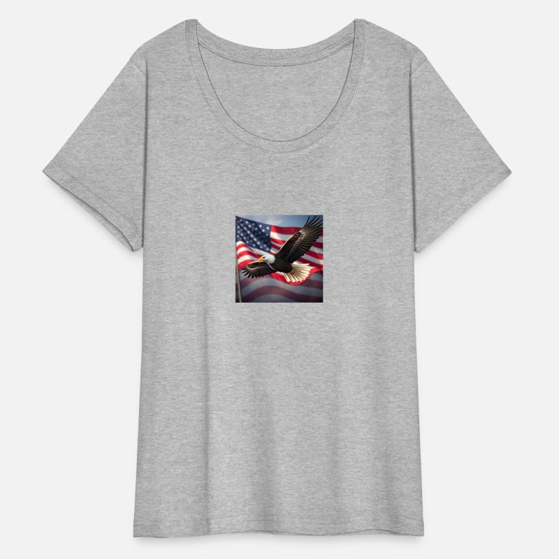 america national bird with usa flag