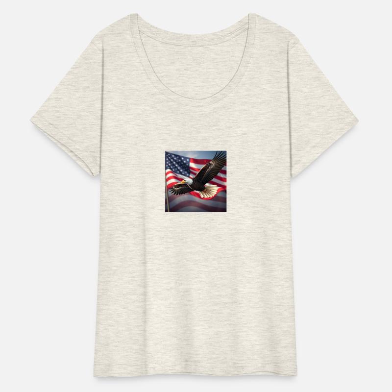 america national bird with usa flag