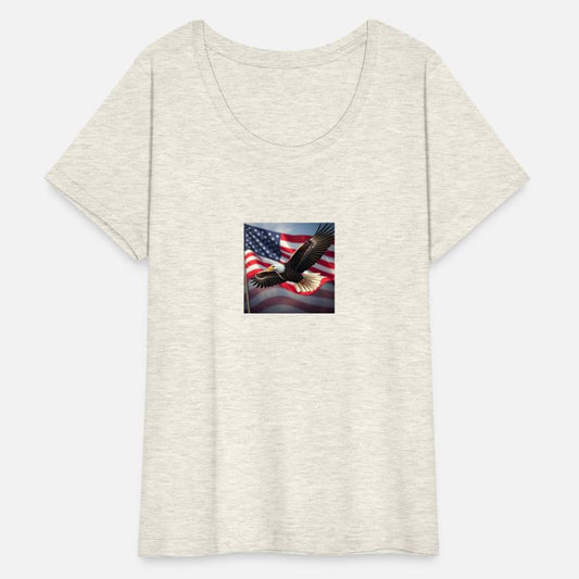 america national bird with usa flag