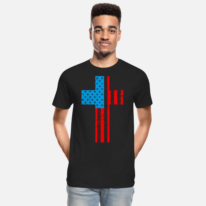 American Flag Cross Christianity USA