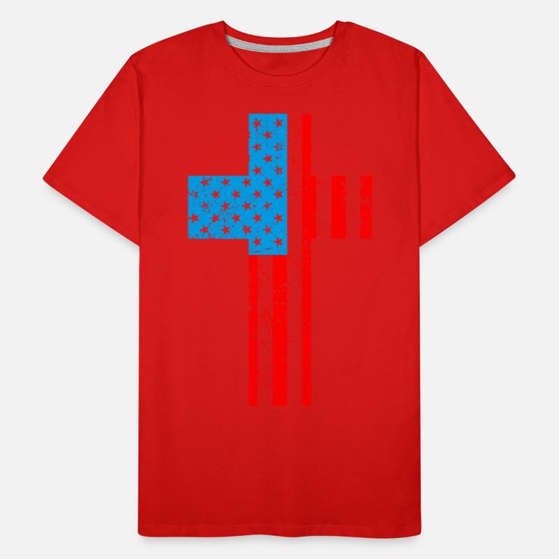American Flag Cross Christianity USA