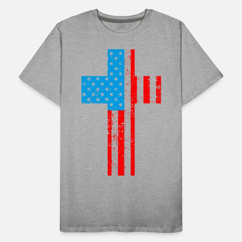 American Flag Cross Christianity USA