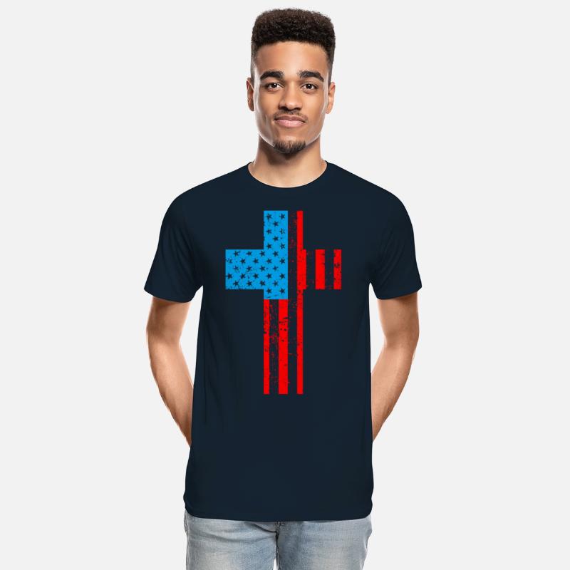 American Flag Cross Christianity USA