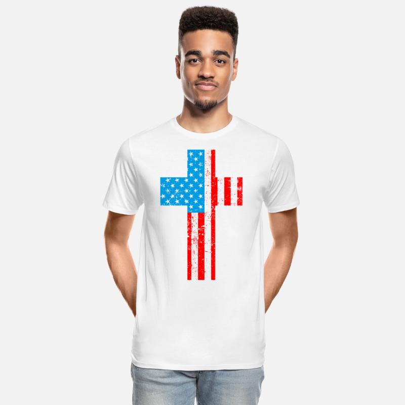 American Flag Cross Christianity USA