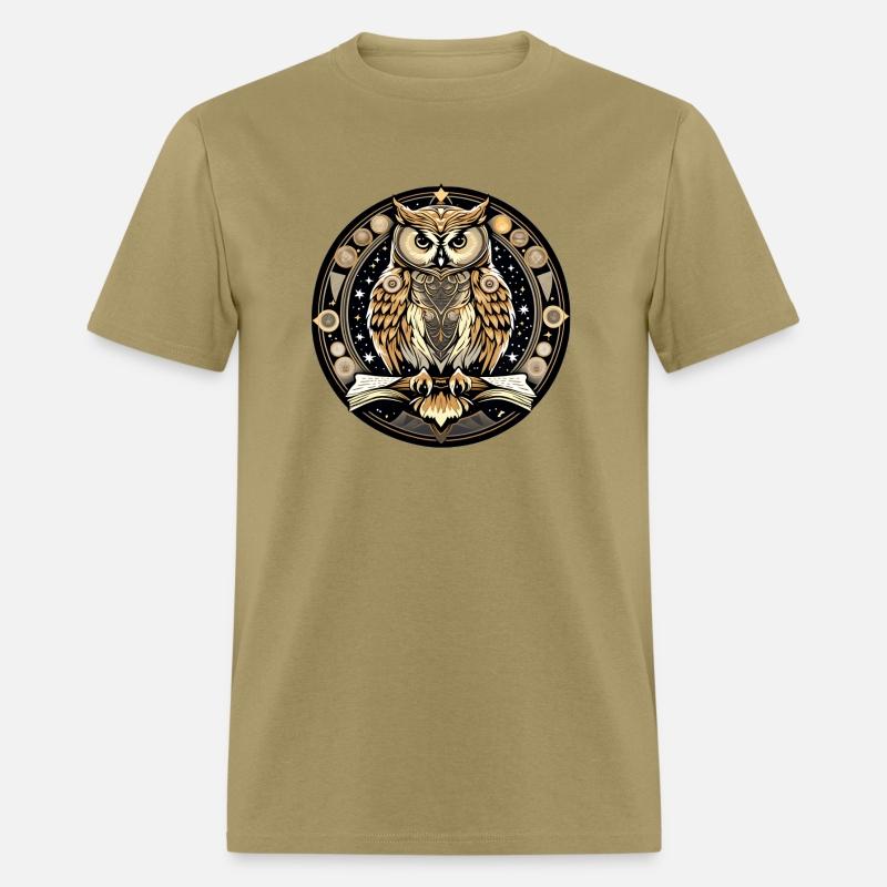An owl beautifully detailed vintage-style