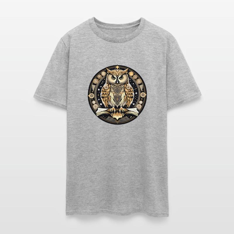 An owl beautifully detailed vintage-style