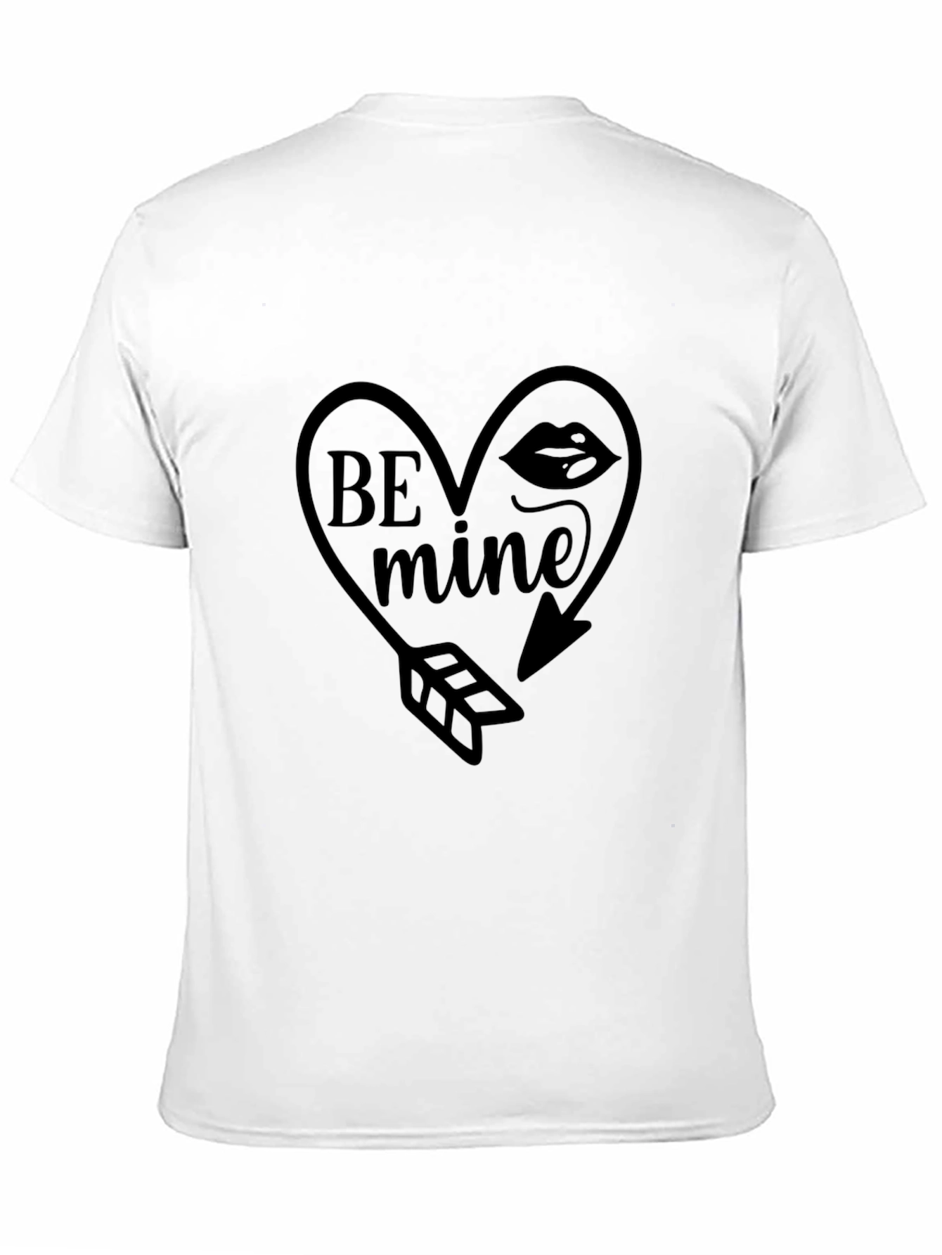 Be Mine Heart Arrow Graphic Tee - Black