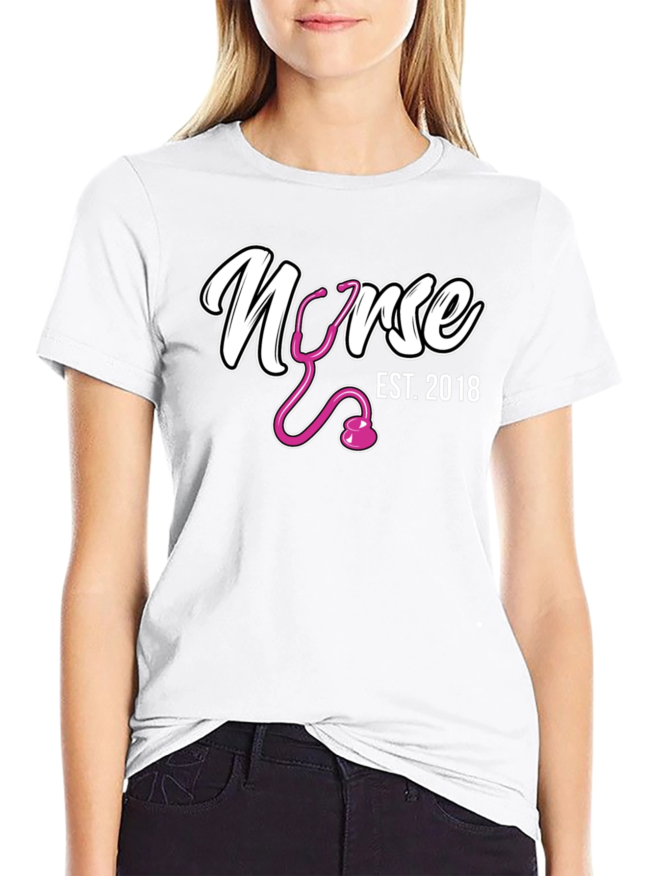 Nurse Est. 2018 Black T-Shirt