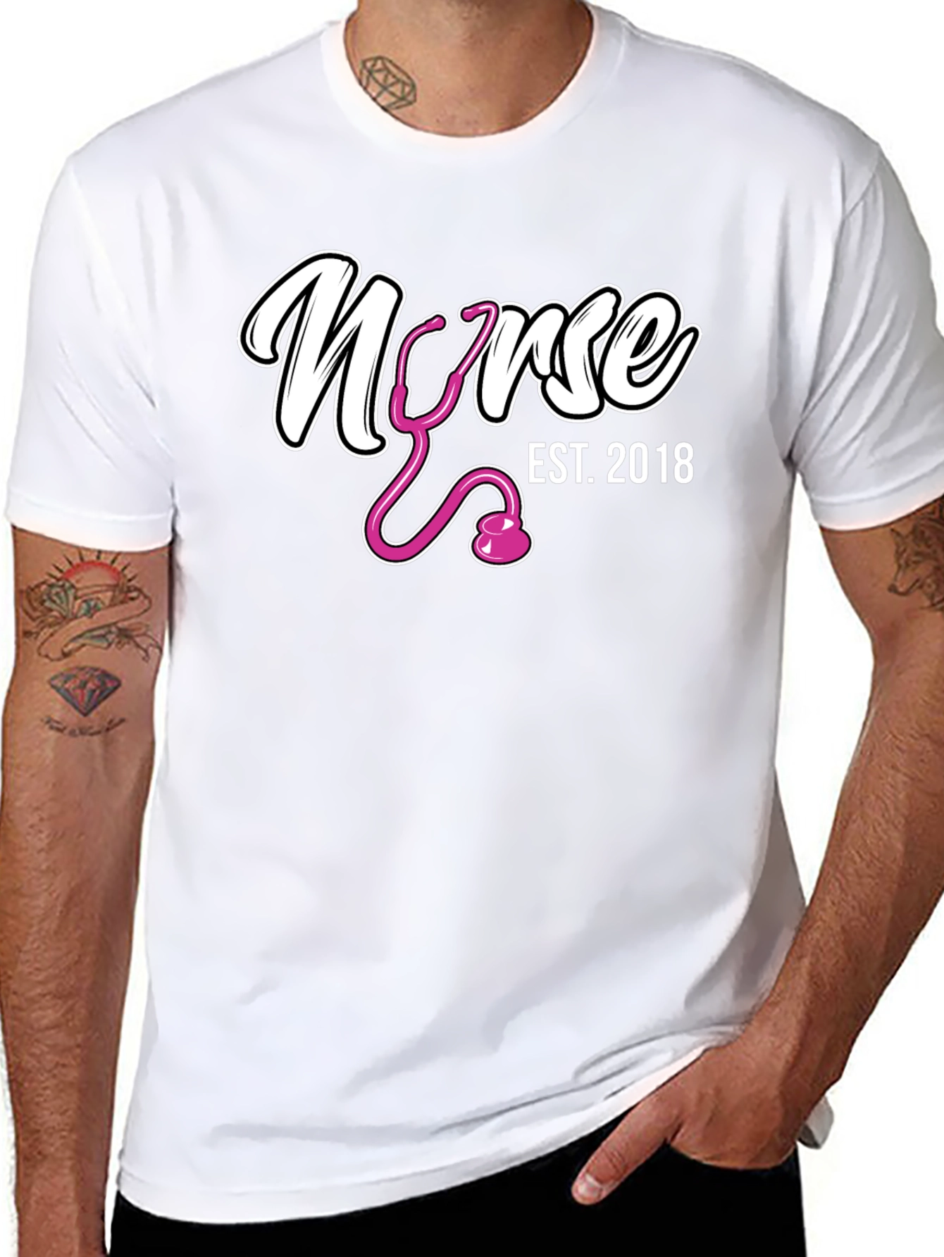 Nurse Est. 2018 Black T-Shirt