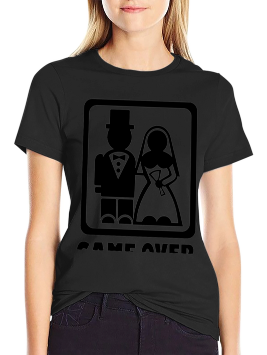 Game Over Wedding T-Shirt - Funny Newlywed Tee