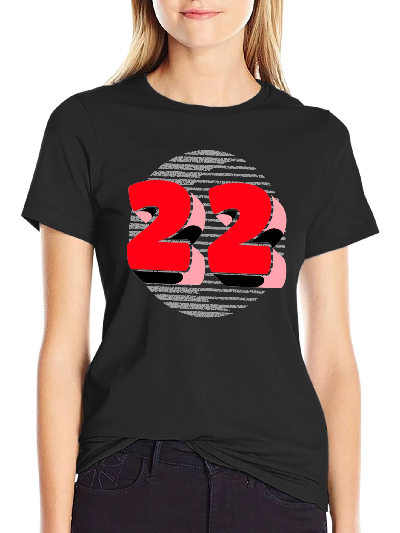 Bold Graphic Tee - Number 22 Design