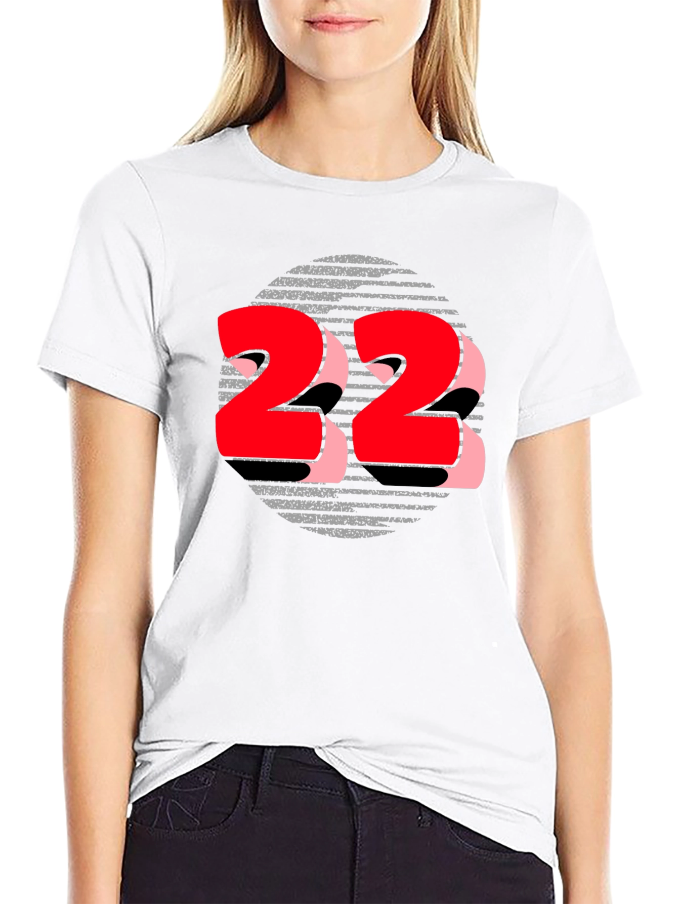 Bold Graphic Tee - Number 22 Design