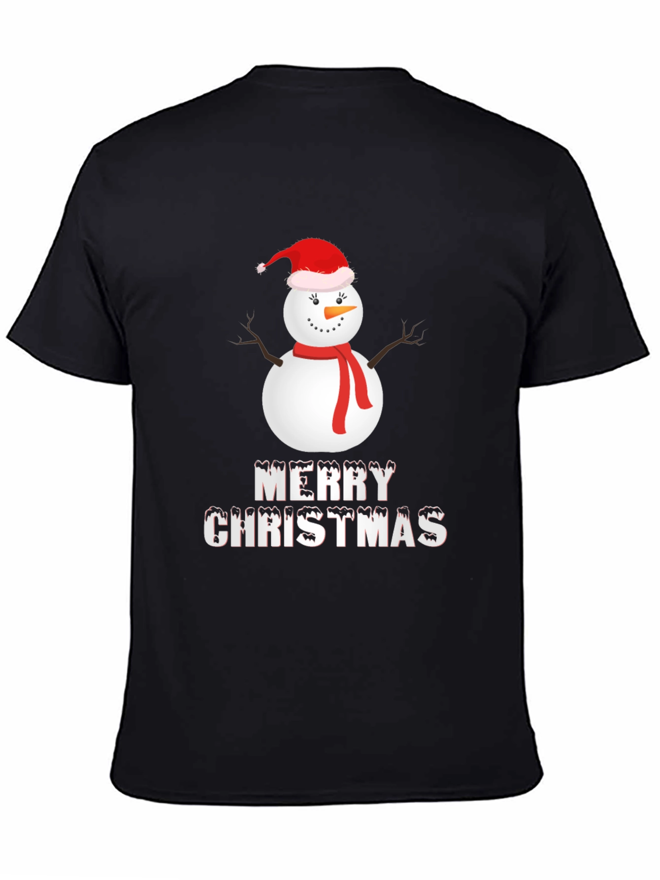 Merry Christmas Snowman Graphic Tee