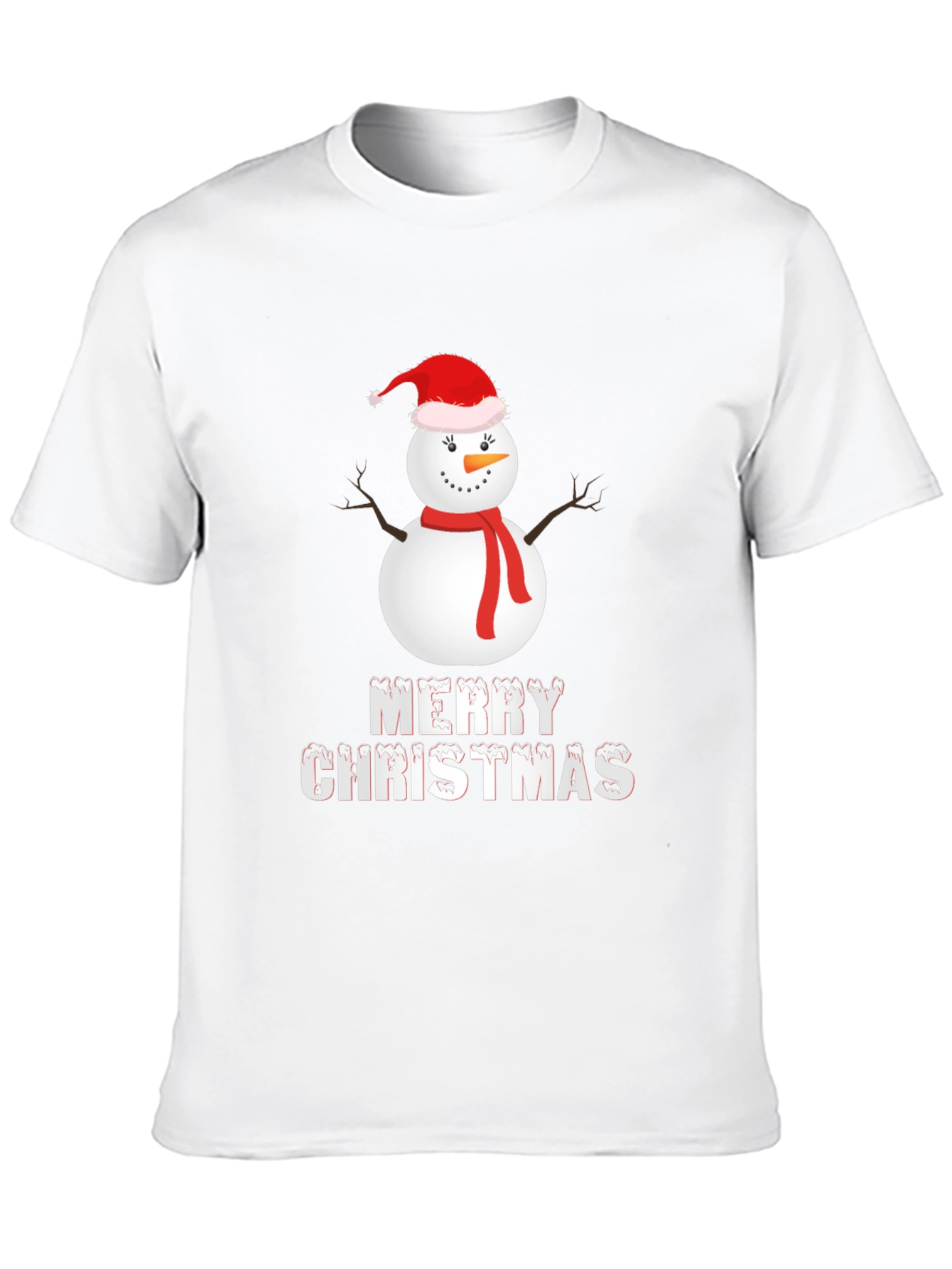 Merry Christmas Snowman Graphic Tee