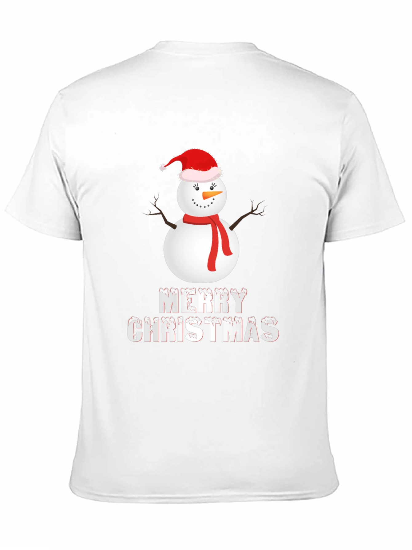 Merry Christmas Snowman Graphic Tee