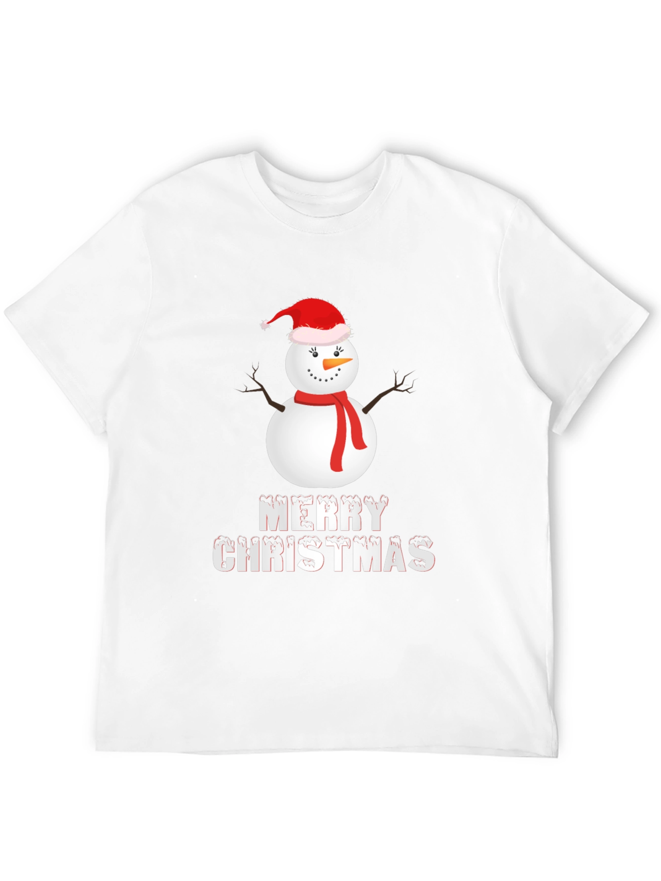 Merry Christmas Snowman Graphic Tee