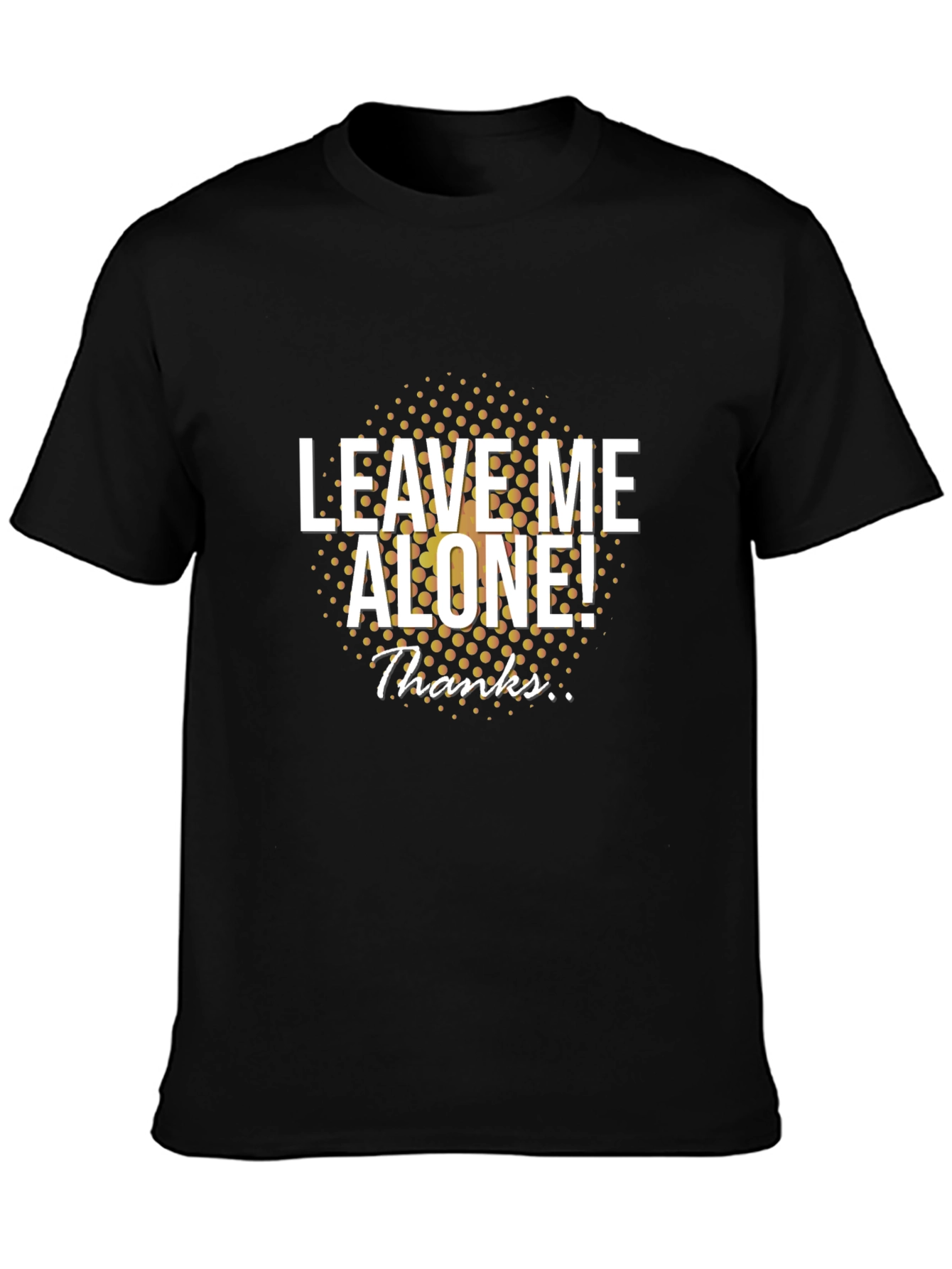Leave Me Alone Graphic Tee - Black