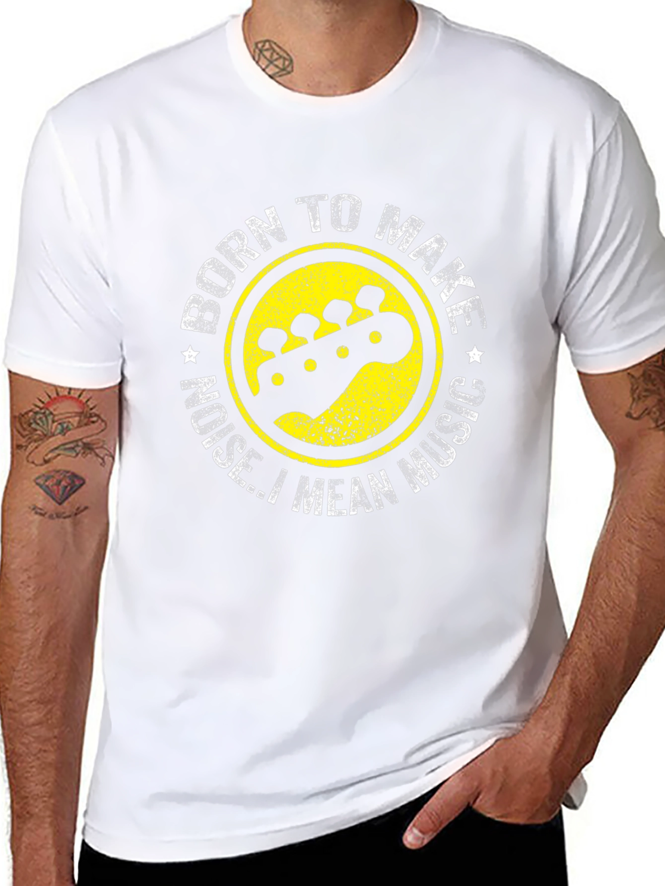 Born to Make Music Black Graphic T-Shirt