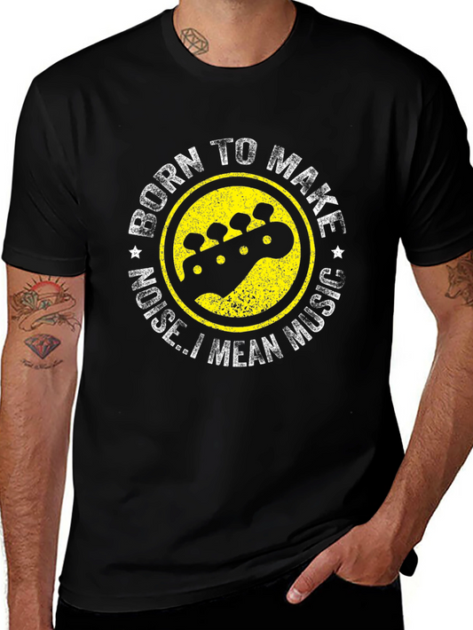 Born to Make Music Black Graphic T-Shirt