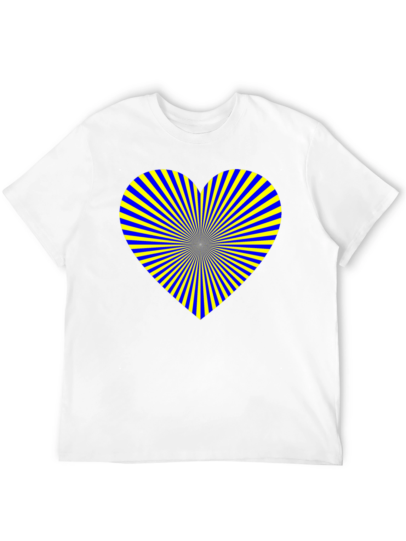 Heart Burst Graphic Tee - Soft Black Cotton