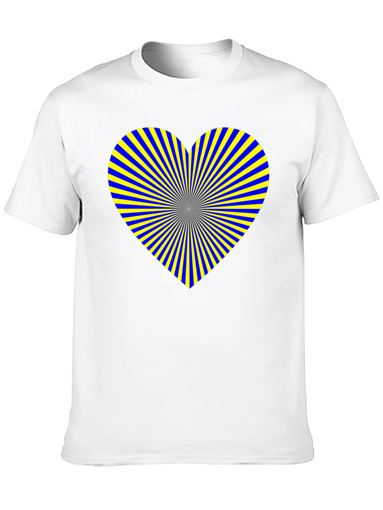 Heart Burst Graphic Tee - Soft Black Cotton