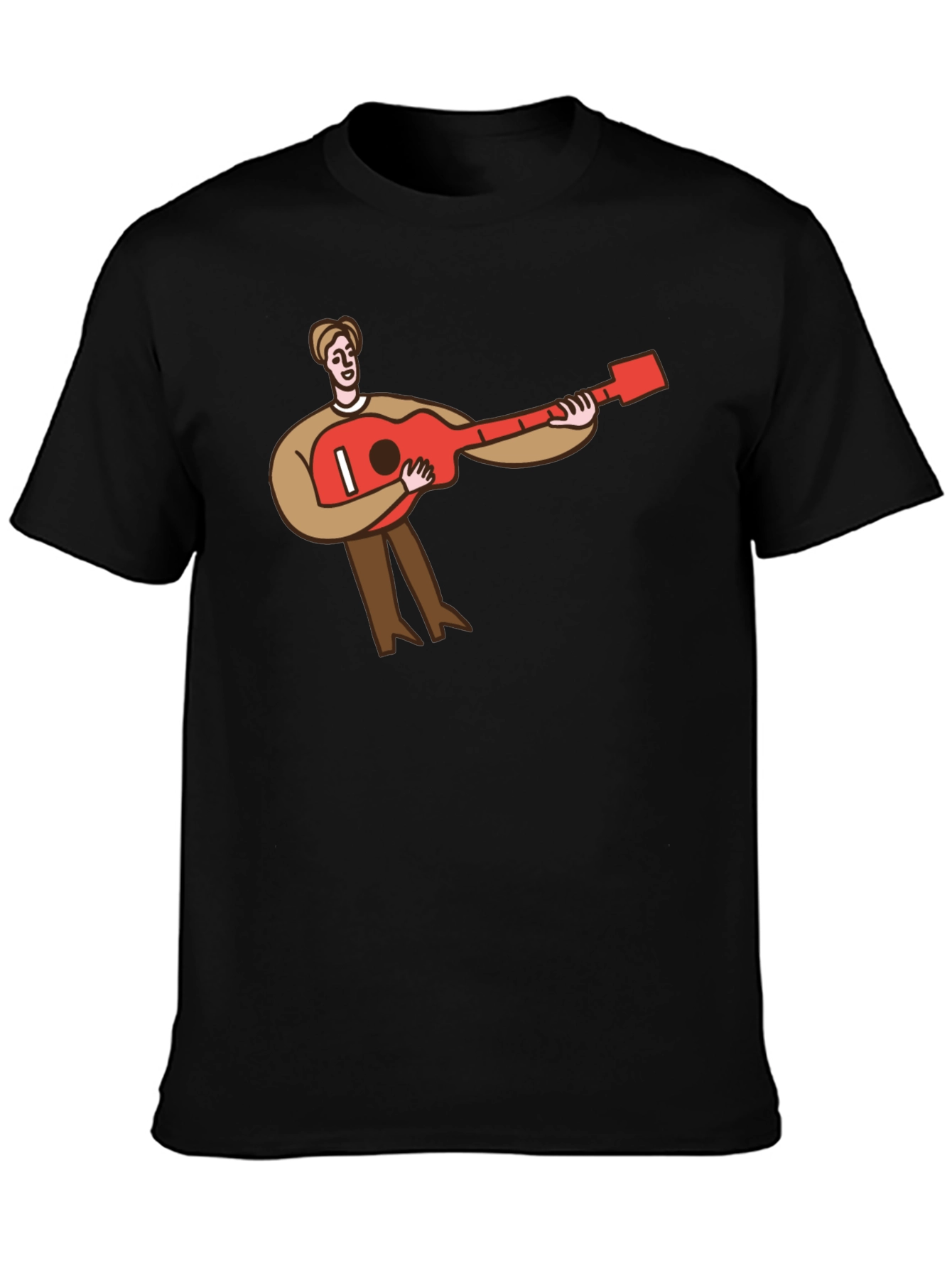 Guitar Player T-Shirt - Black