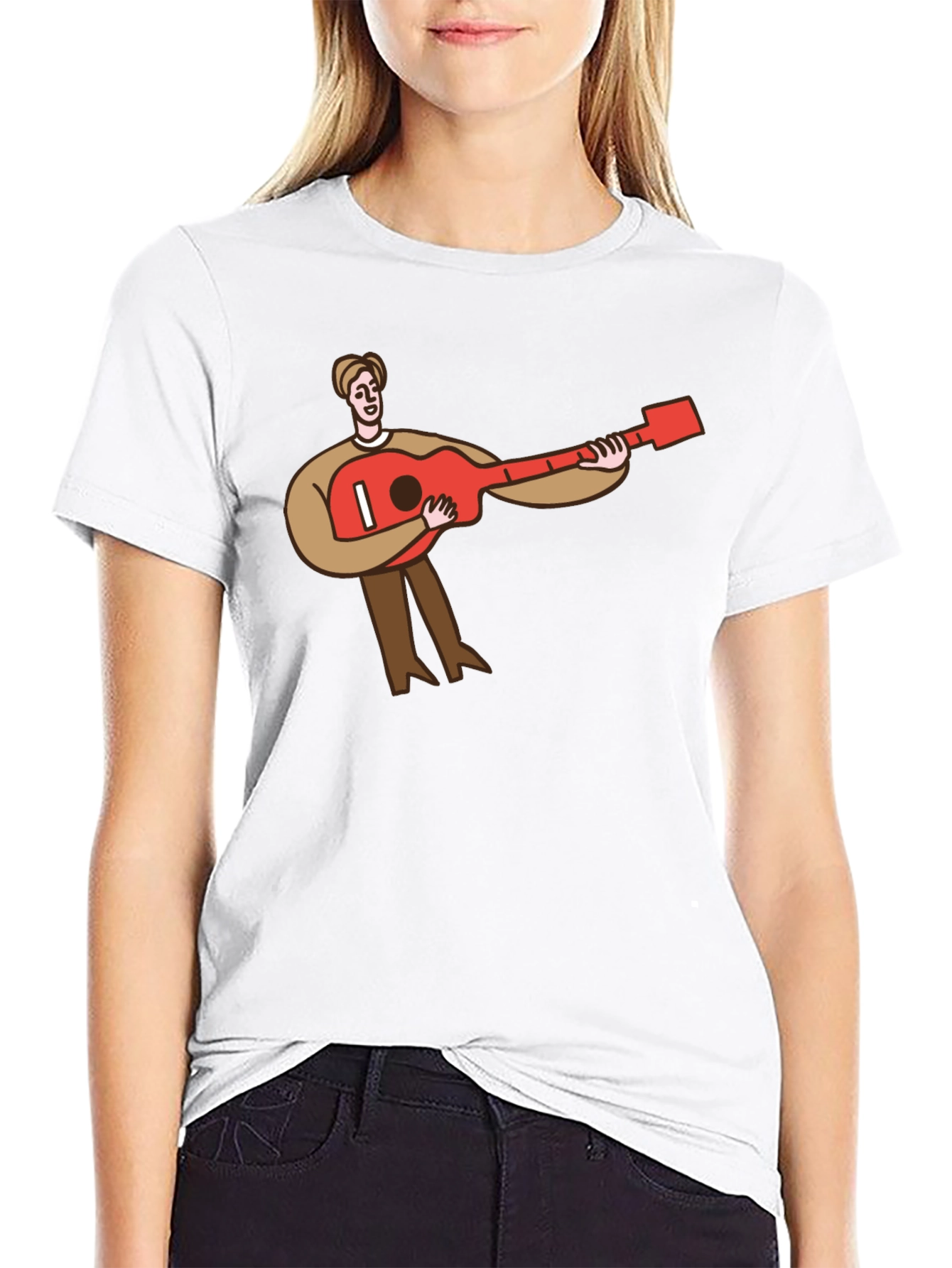 Guitar Player T-Shirt - Black