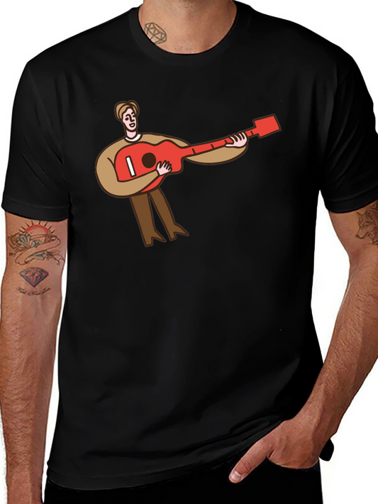 Guitar Player T-Shirt - Black