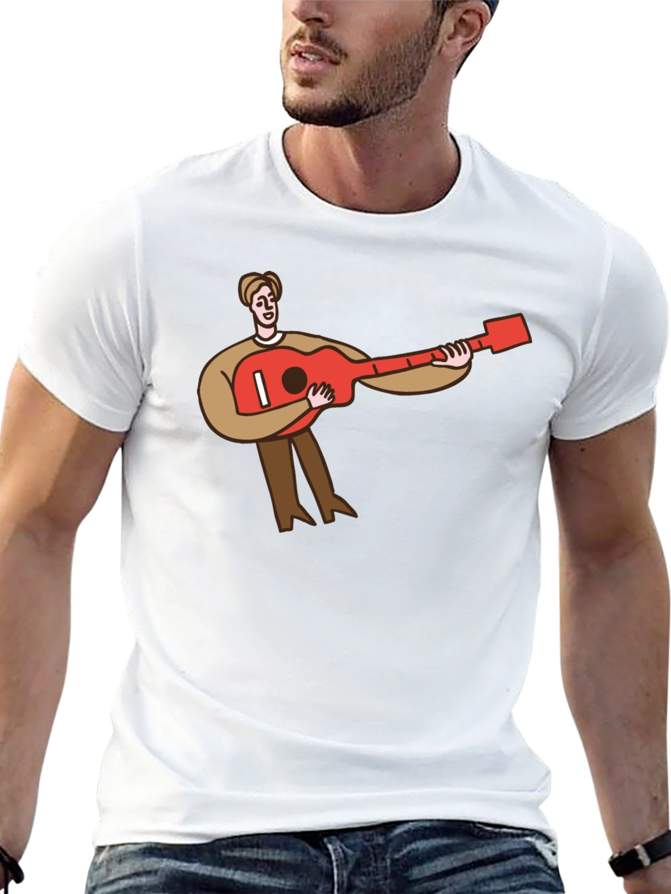 Guitar Player T-Shirt - Black