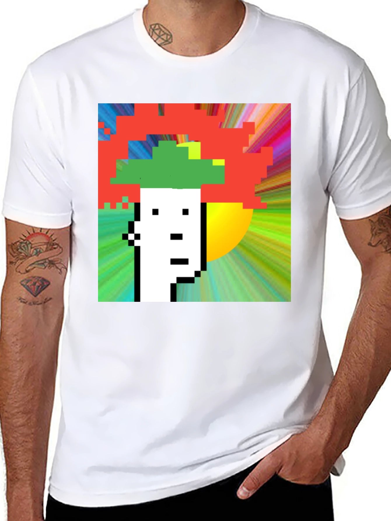 Pixel Art Crypto T-Shirt - Unique Graphic Tee