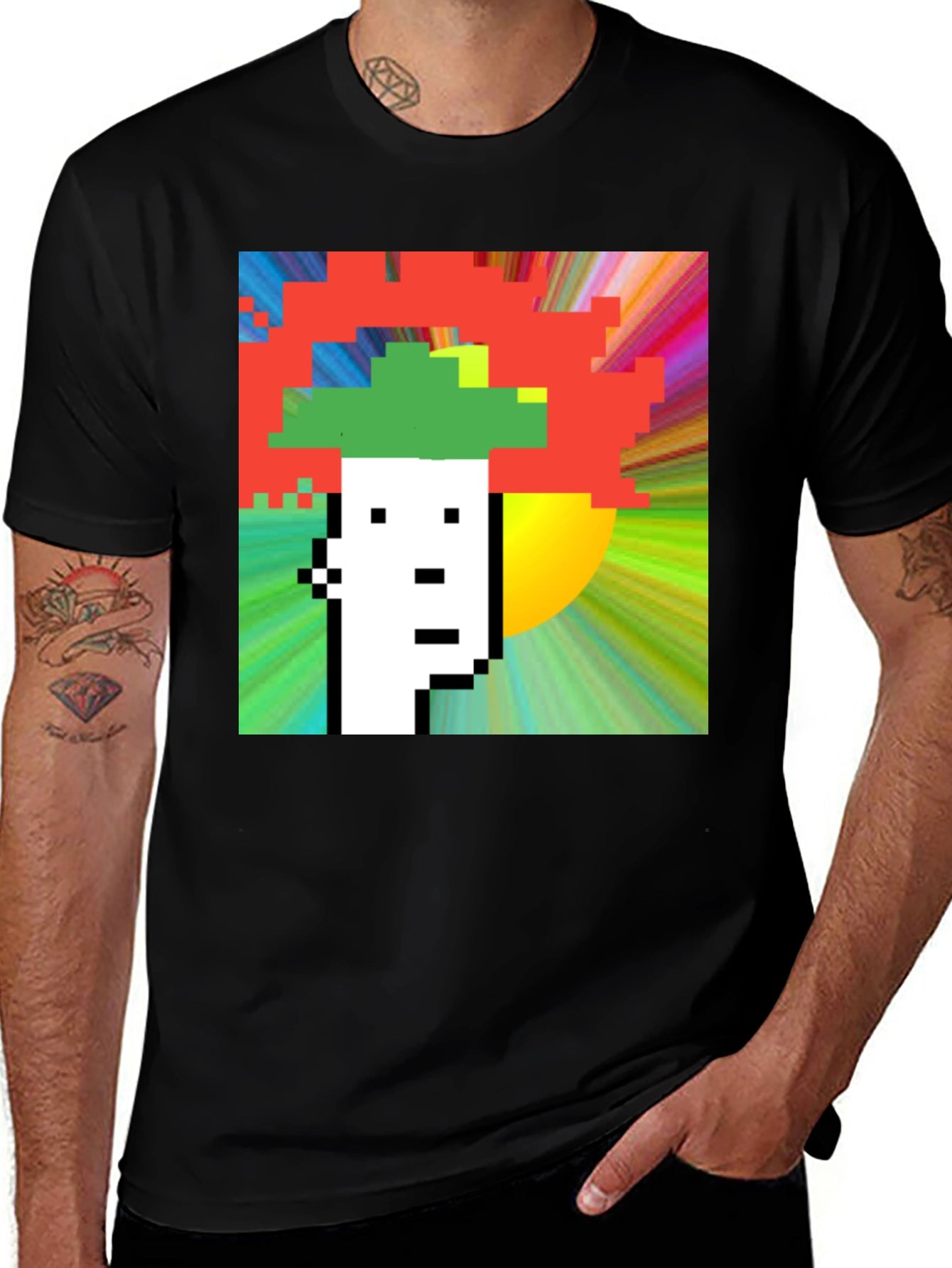Pixel Art Crypto T-Shirt - Unique Graphic Tee