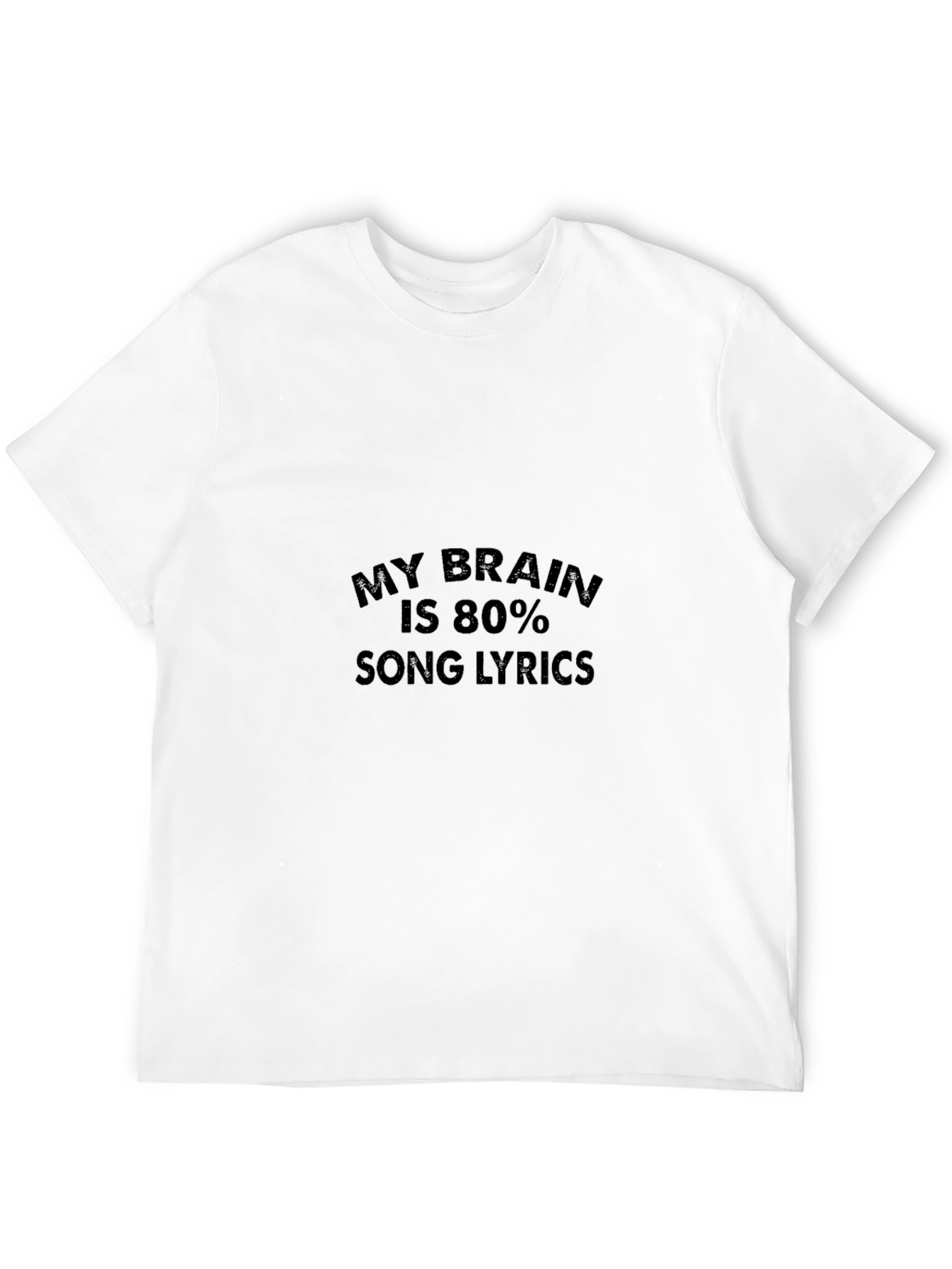 Brain Song Lyrics Graphic T-Shirt
